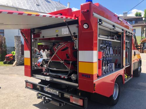 Odovzdávanie hasičského vozidla DHZ Stará Lesná